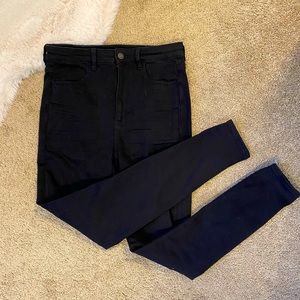 High Waisted Black American Eagle Jegging